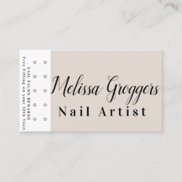 Simple Nail Artist Rewards Loyalty Business Card Visitenkarte