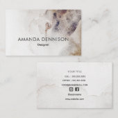 Simple Natural Earthy Grunge Visitenkarte (Vorne/Hinten)