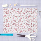 Simple Natural Red Berry Watercolor Weihnachten Seidenpapier (Handwerk)