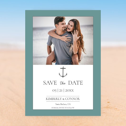 Simple Nautic Anchor Foto Save the Date | AQUAMARI
