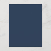 Simple Navy Blue Begleitkarte (Rückseite)