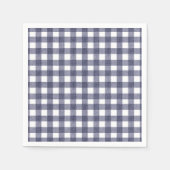 Simple navy gingham serviette (Vorderseite)