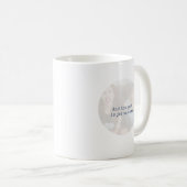 Simple Navy Minimalist Photo Text Keepsake Kaffeetasse (VorderseiteRechts)