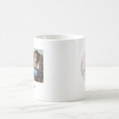Simple Navy Minimalist Photo Text Keepsake Kaffeetasse (Mittel)