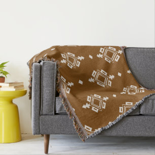 Simple Neutral Boho Southwest Native Decke