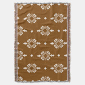 Simple Neutral Boho Southwest Native Decke (Vorderseite Vertikal)