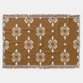 Simple Neutral Boho Southwest Native Decke (Vorderseite)