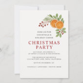 Simple Neutral Christmas Holiday Party Invitation Einladung (Vorderseite)