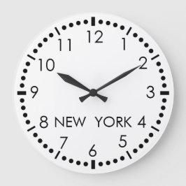 Simple New York Newsroom Große Wanduhr