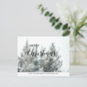 Simple No Foto Personalisiert Weihnachten Postkart Postkarte (Stehend Vorderseite)