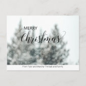 Simple No Foto Personalisiert Weihnachten Postkart Postkarte (Vorderseite)