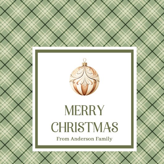 Simple Nordic Christmas Gift Bag Minimal Script Große Geschenktüte