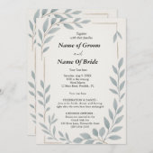 Simple not complicated Wedding invitation Einladung (Vorne/Hinten)