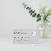 Simple Nurse Practitioner Appointment Cards Terminkarte (Stehend Vorderseite)