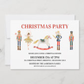 Simple Nutcracker Weihnachts-Party Einladung (Vorderseite)
