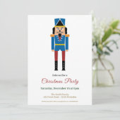Simple Nutcracker Weihnachts-Party Einladung (Stehend Vorderseite)