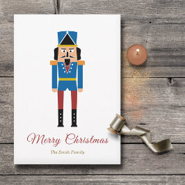 Simple Nutcracker Weihnachtskarte Feiertagskarte