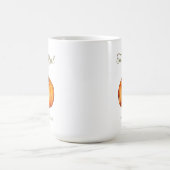 Simple Orange Watercolor Pumpkin Thanksgiving Kaffeetasse (Mittel)