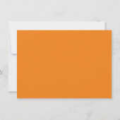 Simple Orange Wavy Border Heart Stationery Mitteilungskarte (Rückseite)