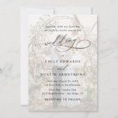 Simple Overlay Photo Budget QR Code Wedding Einladung (Vorderseite)