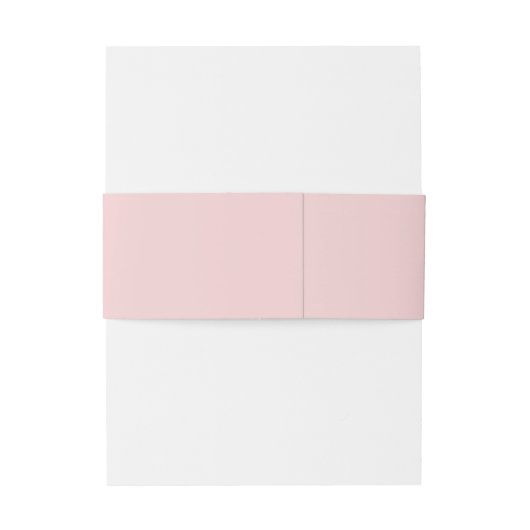 Simple Pale Rose Pink Monogram Invitation  Einladungsbanderole (Rückseitenbeispiel)