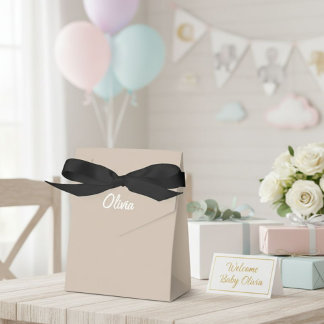 Simple Party Box Gift Bag Favours neutral Geschenkschachtel