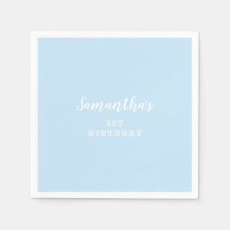 Simple Pastel Blue Serviette