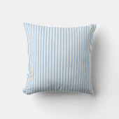 Simple Pastel Blue Stripes Kissen (Vorderseite)