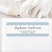 Simple Pastel Blue White Polka dockt Script (Insitu)