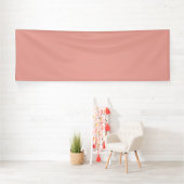 Simple pastel flamingo pink color banner (Insitu)
