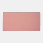 Simple pastel flamingo pink color schreibtischunterlage (Vorderseite)