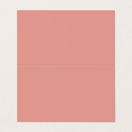 Simple pastel flamingo pink color visitenkarten (Außenseite Aufgefaltet)