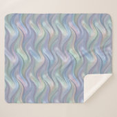 Simple Pastel Waves Modern Blanket - For Her Sherpadecke (Vorderseite (Horizontal))