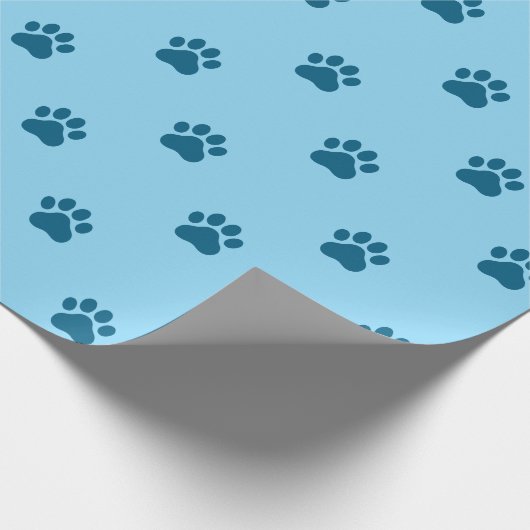 Simple Paw Print Pattern Geschenkpapier (Ecke)