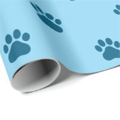 Simple Paw Print Pattern Geschenkpapier (Rolleneckpunkt)