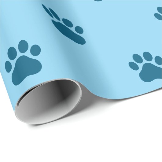Simple Paw Print Pattern Geschenkpapier (Rolleneckpunkt)