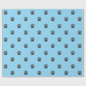 Simple Paw Print Pattern Wrapping Paper Geschenkpapier (Flach)