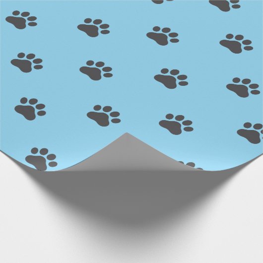 Simple Paw Print Pattern Wrapping Paper Geschenkpapier (Ecke)