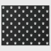 Simple Paw Print Pattern Wrapping Paper Geschenkpapier (Flach)