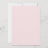Simple Peachy Pink Ombre Bridal Shower  Einladung (Rückseite)