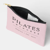 Simple Personalized Blush Pink Pilates Princess Zubehörtasche (Offen)