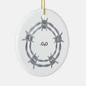 Simple Personalized business logo  Keramik Ornament (Rechts)