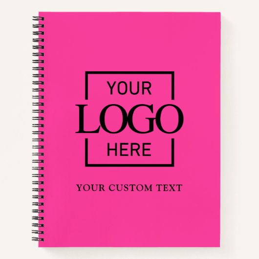 Simple Personalized Business Logo Promotional  Notizblock (Vorderseite)