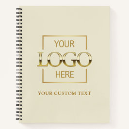 Simple Personalized Business Logo Promotional  Notizblock