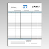 Simple Personalized Logo Business Expenses Notepad Notizblock