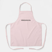 Simple Personalized Name Monogram | Elegant Custom Schürze (Vorderseite)