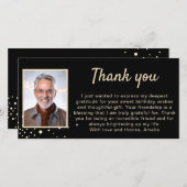 Simple Photo Birthday Dankeskarte (Vorne/Hinten)