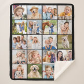 Simple Photo Collage 20 Picture Custom Cute Family Sherpadecke (Vorderseite)