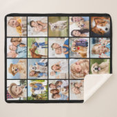 Simple Photo Collage 20 Picture Custom Cute Family Sherpadecke (Vorderseite (Horizontal))