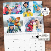 Simple Photo Collage 5 Per Month Kalender
